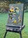 Original art for sale at UGallery.com | Yellow in a Sea of Gray 2 by Dowa Hattem | $480 | oil painting | 15.7' h x 11.8' w | thumbnail 2