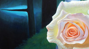 Rose & Thorns No.1 by Guigen Zha |   Closeup View of Artwork 