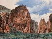 Original art for sale at UGallery.com | Carlton Canyon, 1 by Henry Caserotti | $1,000 | acrylic painting | 20' h x 16' w | thumbnail 4