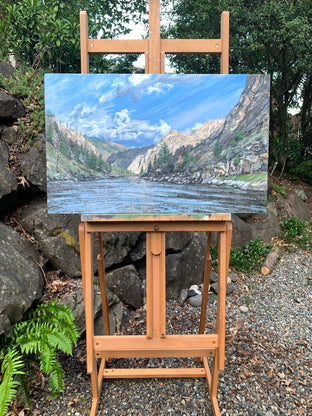 Salmon River Vista by Henry Caserotti |  Context View of Artwork 