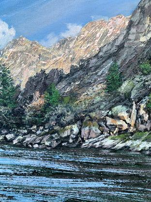 Salmon River Vista by Henry Caserotti |   Closeup View of Artwork 