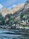 Original art for sale at UGallery.com | Salmon River Vista by Henry Caserotti | $1,375 | acrylic painting | 18.12' h x 29.12' w | thumbnail 4