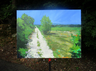 Path in Field, Provence by Janet Dyer |  Context View of Artwork 