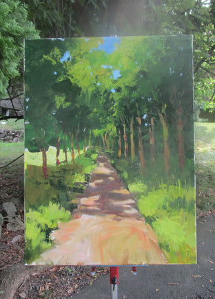 Tree-Lined Path by Janet Dyer |  Context View of Artwork 