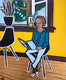 Original art for sale at UGallery.com | Boy Reading by Jessica JH Roller | $650 | acrylic painting | 24' h x 20' w | thumbnail 1