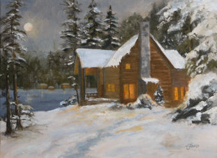 End of a Snowy Day by Joanie Ford |  Artwork Main Image 