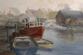 Original art for sale at UGallery.com | Peggy's Cove by Joanie Ford | $275 | oil painting | 9' h x 12' w | thumbnail 3