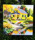 Original art for sale at UGallery.com | Cottage on the Pond by John Jaster | $1,100 | acrylic painting | 24' h x 24' w | thumbnail 2