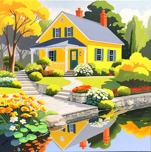 Cottage on the Pond by John Jaster |  Artwork Main Image 