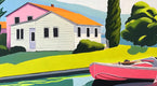 Original art for sale at UGallery.com | Summer on the Lake by John Jaster | $1,300 | acrylic painting | 24' h x 36' w | thumbnail 4