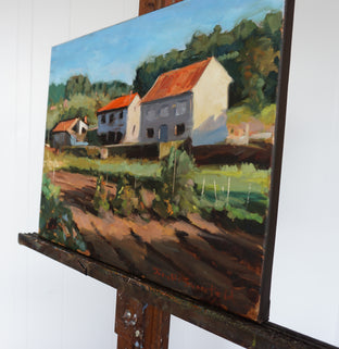 Somewhere on the Camino Frances by Jonelle Summerfield |  Side View of Artwork 