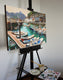Original art for sale at UGallery.com | View of San Sebastian by Jonelle Summerfield | $2,200 | oil painting | 24' h x 36' w | thumbnail 3