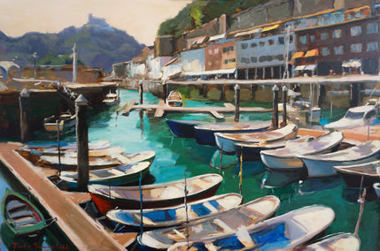 oil painting by Jonelle Summerfield titled View of San Sebastian