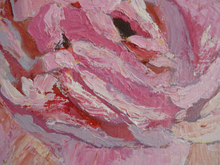 Pink Rose by Judy Mackey |   Closeup View of Artwork 