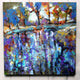 Original art for sale at UGallery.com | Ripples and Reflections by Kip Decker | $2,400 | acrylic painting | 30' h x 30' w | thumbnail 2