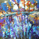 Original art for sale at UGallery.com | Ripples and Reflections by Kip Decker | $2,400 | acrylic painting | 30' h x 30' w | thumbnail 1