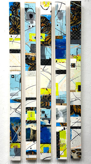 Big Zips 4 - Between The Lines by Linda Shaffer |  Context View of Artwork 