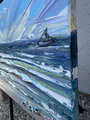 California Shores by Lisa Elley |  Side View of Artwork 