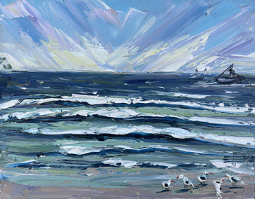 oil painting by Lisa Elley titled California Shores