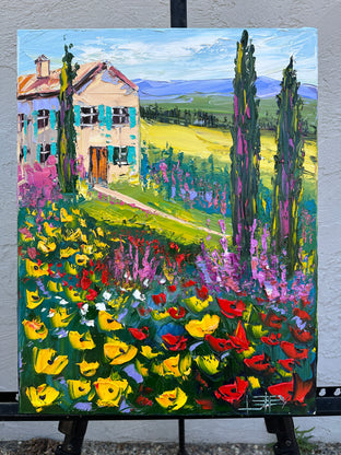 Colors of Tuscany by Lisa Elley |  Context View of Artwork 