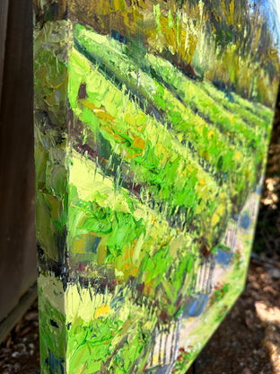 Napa Valley Greens by Lisa Elley |  Side View of Artwork 