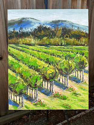 Napa Valley Greens by Lisa Elley |  Context View of Artwork 