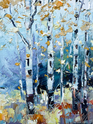 Wistful Woods by Lisa Elley |   Closeup View of Artwork 