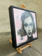 Original art for sale at UGallery.com | Dave as Davina by Malia Pettit | $1,700 | oil painting | 13.25' h x 13.25' w | thumbnail 2