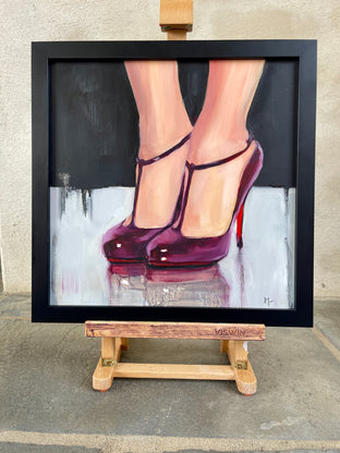 Louboutin Ditassima (in Burgundy) by Malia Pettit |  Context View of Artwork 
