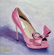 Original art for sale at UGallery.com | Valentino Peep Toe by Malia Pettit | $1,350 | oil painting | 17' h x 17' w | thumbnail 1