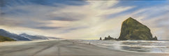 Original art for sale at UGallery.com | Sublime Coast XVII by Mandy Main | $1,000 | oil painting | 12' h x 36' w | thumbnail 1