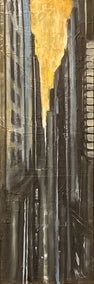 oil painting by Mandy Main titled Urban Canyon II