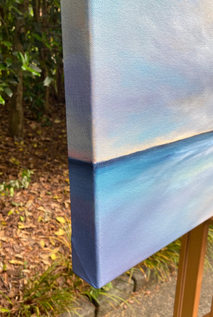 Horizon Beach Clouds II by Nancy Hughes Miller |  Side View of Artwork 