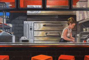 Stromboli Pizza by Nick Savides |   Closeup View of Artwork 