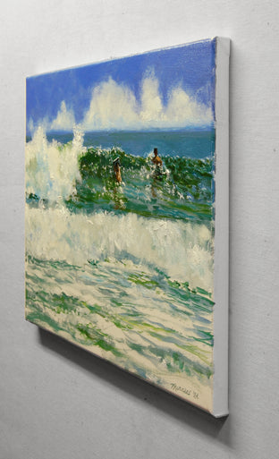 Crashing Surf by Onelio Marrero |  Side View of Artwork 