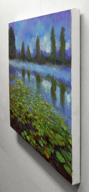 Morning Mist and Lilies by Onelio Marrero |  Side View of Artwork 