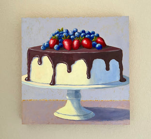 Topped with Berries by Pat Doherty |   Closeup View of Artwork 