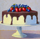 Original art for sale at UGallery.com | Topped with Berries by Pat Doherty | $1,200 | oil painting | 18' h x 18' w | thumbnail 1