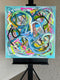 Original art for sale at UGallery.com | Big Green Series #1 by Russell Jacobs | $1,400 | acrylic painting | 29' h x 28' w | thumbnail 4