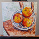 Original art for sale at UGallery.com | Three Nectarines Still Life by Samuel Pretorius | $400 | acrylic painting | 14' h x 14' w | thumbnail 3