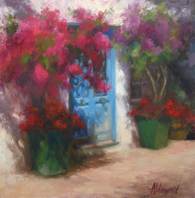 oil painting by Sherri Aldawood titled Colors of Estepona