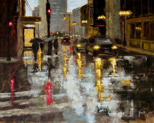 Wacker Drive in the Rain by Yangzi Xu |  Artwork Main Image 