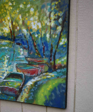 Summer Boats 2 by Kip Decker |   Closeup View of Artwork 