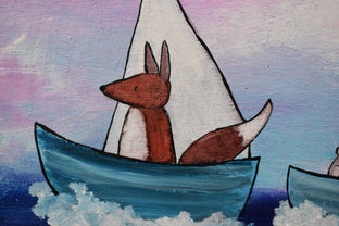 Sailboat Parade by Andrea Doss |   Closeup View of Artwork 