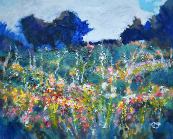 acrylic painting by Kip Decker titled Morning Field