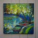 Original art for sale at UGallery.com | Summer Boats 2 by Kip Decker | $2,400 | acrylic painting | 30' h x 30' w | thumbnail 3