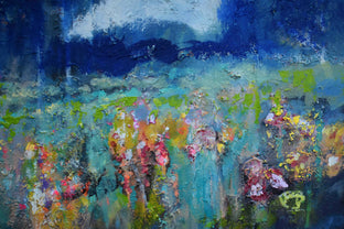 Ridgetop Flowers by Kip Decker |  Side View of Artwork 