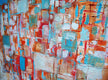 Original art for sale at UGallery.com | Tangerine Blues by Autumn Rose | $600 | acrylic painting | 18' h x 24' w | thumbnail 3
