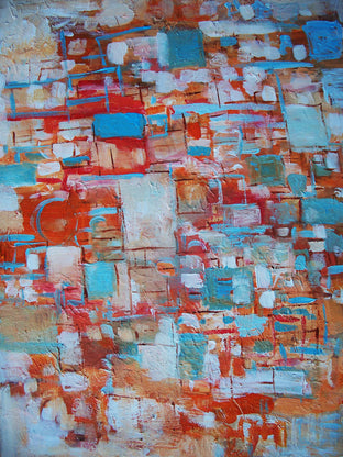Tangerine Blues by Autumn Rose |   Closeup View of Artwork 