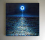 Original art for sale at UGallery.com | Quando la Luna Llora by Tomo Mori | $4,575 | mixed media artwork | 40' h x 40' w | thumbnail 4